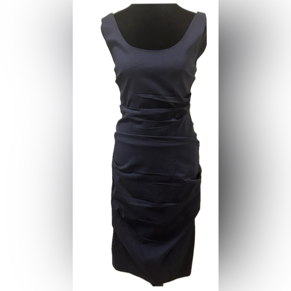 Papillon Dress Size:M Color:dark blue 50%Cotton 35% Polyester 5% Elastane s/m